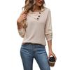 Casual Comfort and Versatility Spring and Autumn Multicolor Women's Solid Color Irregular Lapel Sweatshirt Women