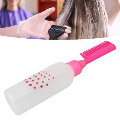 5pcs Rose Red Root Comb Applicator Professional Comb Applicator Bottle Hair Dyeing
