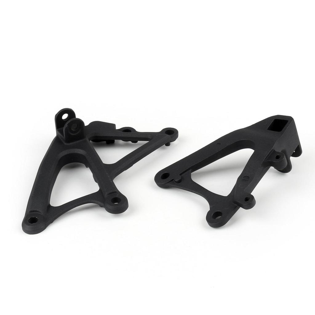 Front Rider Footrest Foot Pegs Brackets Set For Yamaha YZF R1 2009-2011 Black