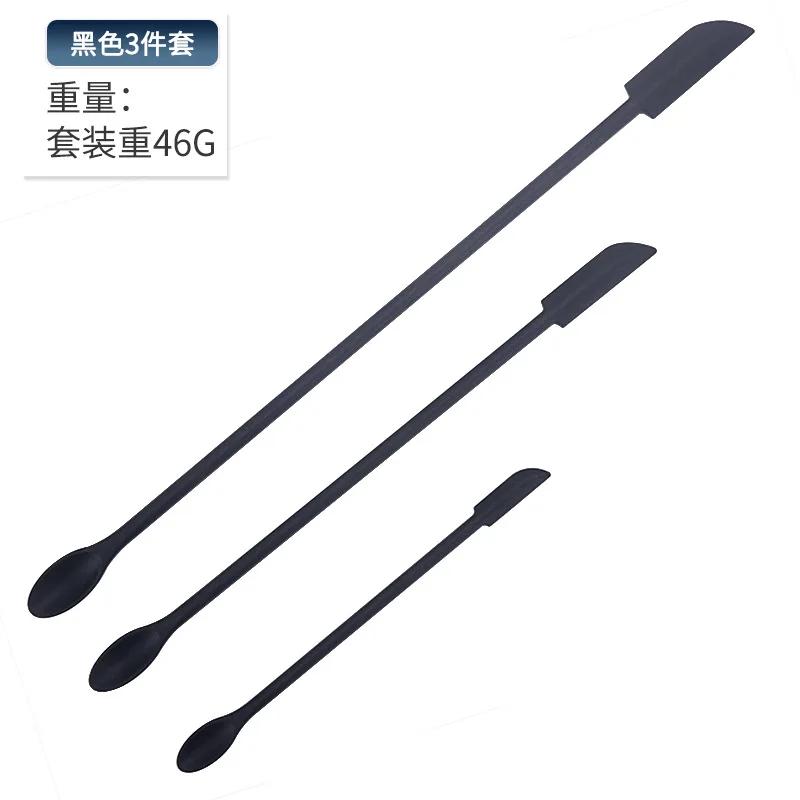 3 Sizes Spatula Cosmetic Spatula Make Up Spatula Mini Silicone Spatula Small Silicone Spatula for Cosmetic Narrow Bottles Beauty