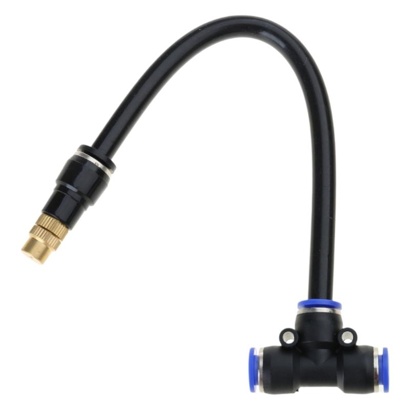 Brass Misting Nozzles for Mister Nozzle Thread Misting Nozzle Tees with Plug Adjustable for Outdoor Misting System 1