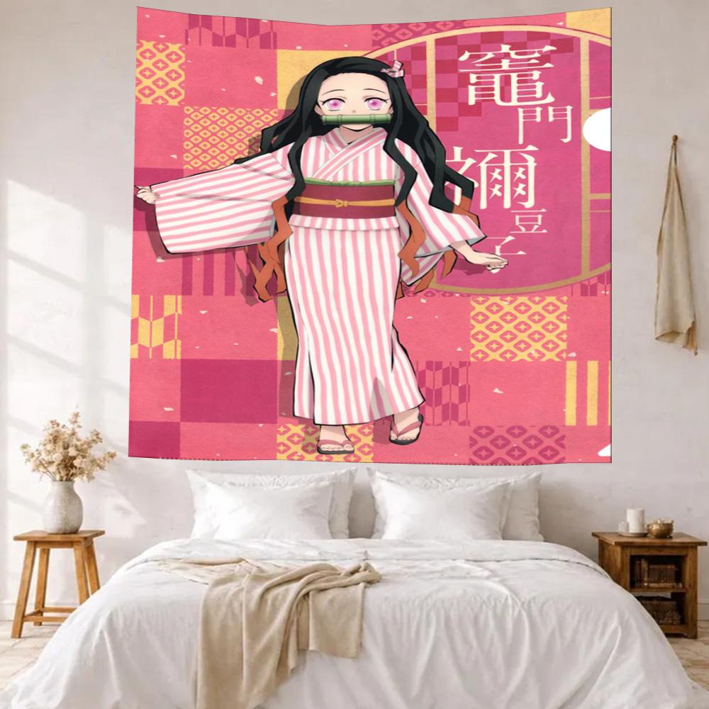 Kimetsu No Yaiba Wall Decor Tapestry Art For Pet Memorial Birthdaywedding Party Backdrop Family Gift