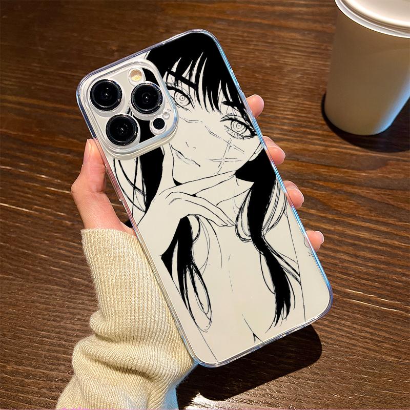 Cool Anime Girl Chainsaw Man Phone Case For iPhone 17 Air 16 e 15 14 13 12 11 Pro Max Plus Mini SE 2020 2022 Back Cover