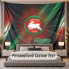 Custom Name Text Tapestry South Sydney Rabbitohs Personalized Polyester Wall Tapestry For Bedroom And Room
