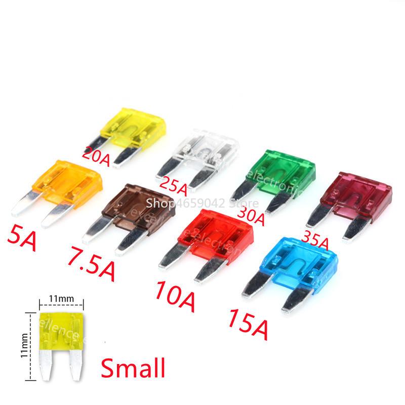 5PCS ZINC Blade Auto Fuse ATC Fuse,automotive Mini Small Medium Blade Fuse 5A 7.5A 10A 15A 20A 25A 30A 35A 40A Fuses4