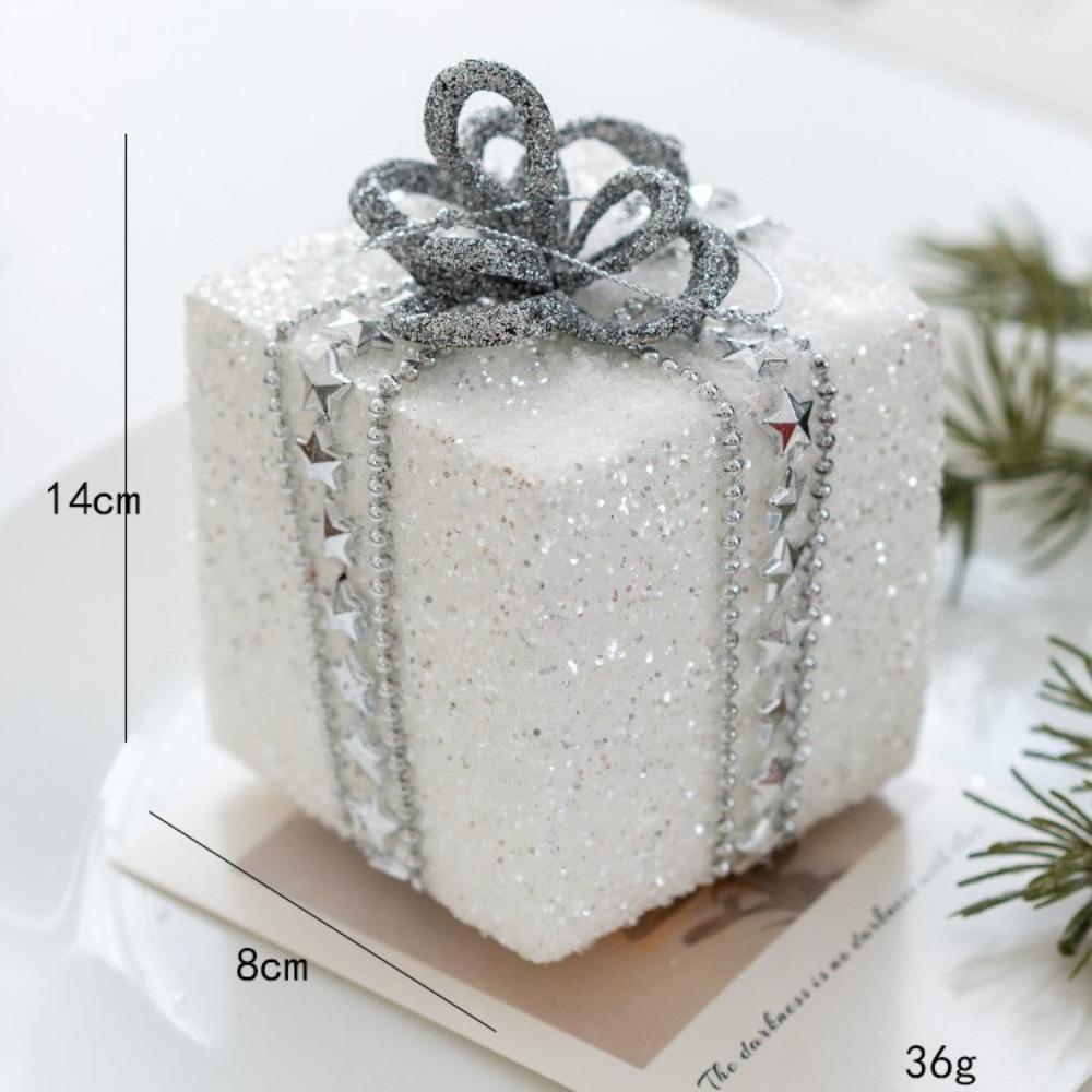 Durable Foams Christmas Tree Balls 8cm Sequin Christmas Decor Shiny Hanging Xmas Baubles Christmas Party Supplies