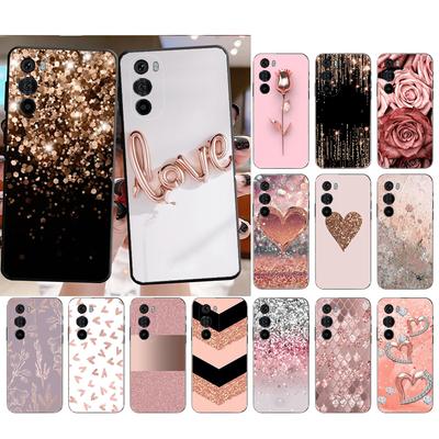 Etui w stylu Rose Gold do telefonu Motorola Edge 60 50 40 Pro 60 50 40 30 Ultra Neo Fusion Moto G Play G Stylus G Carcasas