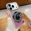 Luxury Glitter Bling Camera Full-pack Film Case For IPhone 17 Pro Max Air 16 15 14 13 12  Magnetic Make-up Mirror Bracket Cover
