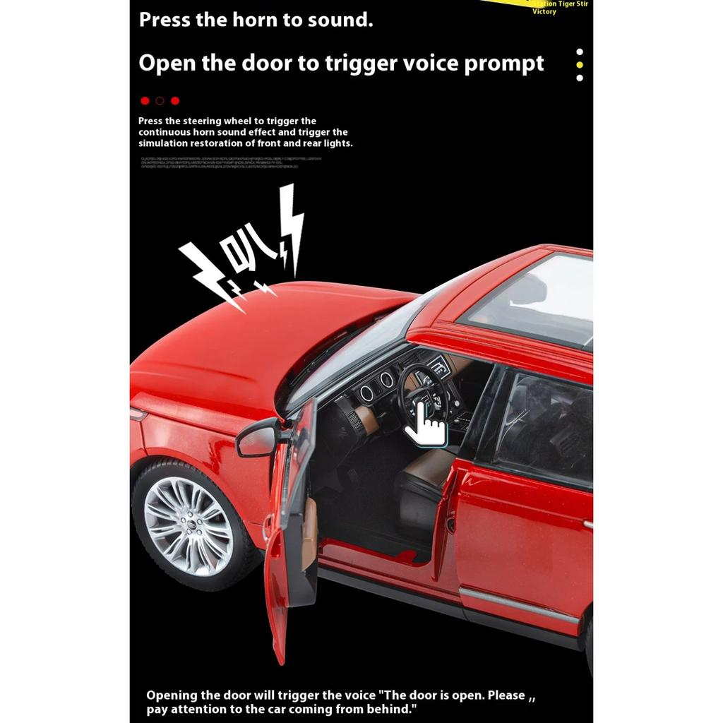 1/18 Land Rover Range Rover SUV Off-road Car Alloy Car Model Children's Boys Toy Car Gift Metal Car Ornaments Decoration