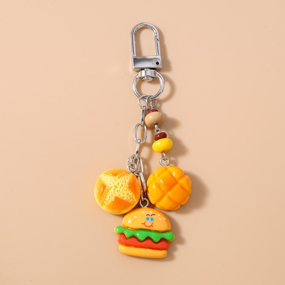 New Simulation Popsicle Ice Cream Keychain Chocolate Key Ring Pendant for Women Girls Handbag Decor DIY Kid's Jewelry Gifts