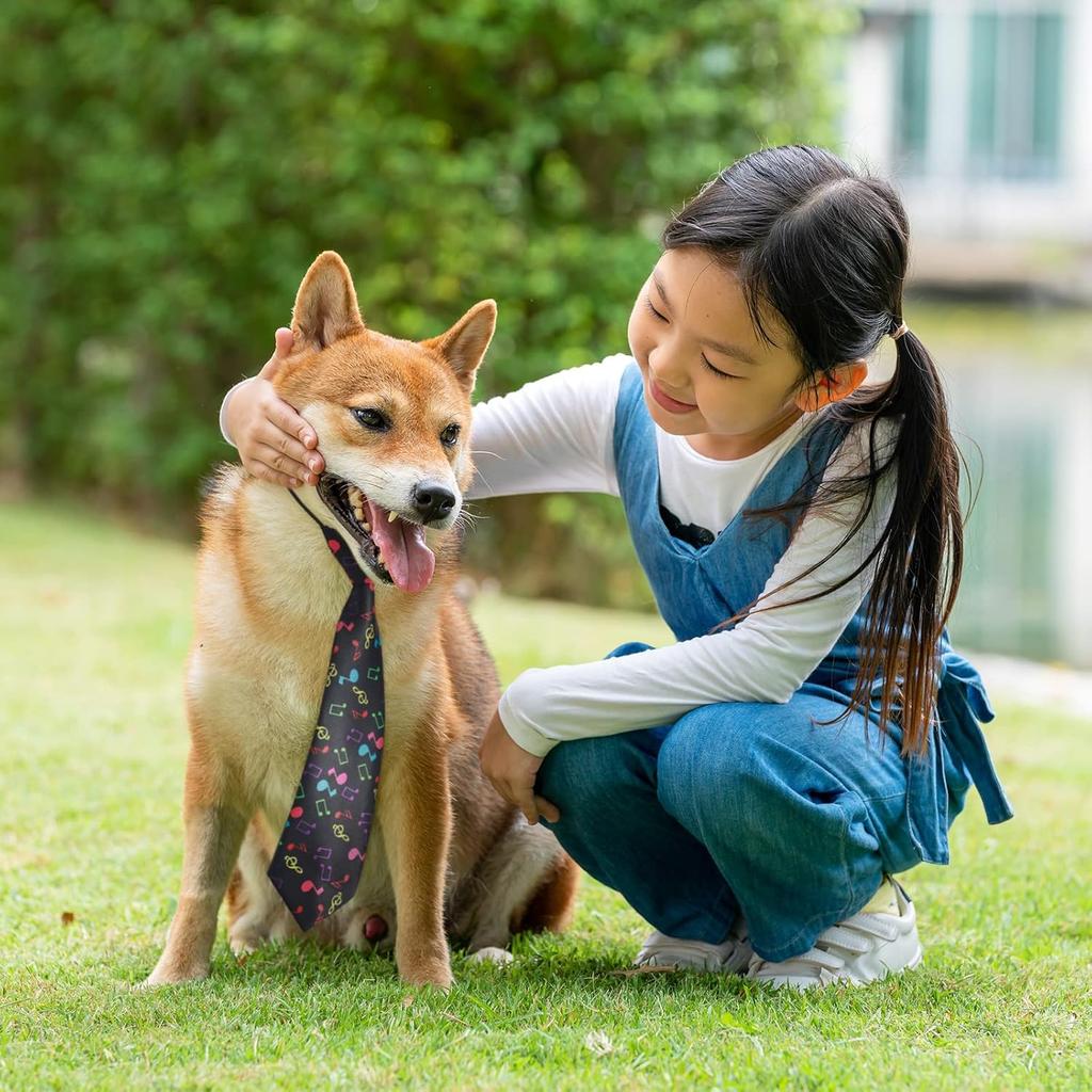 Reginary 30 pcs Large Dog Ties Bulk Dog Neck Ties for Medium Large Dogs, Mix Adjustable Pet Dog Collar Grooming Ties, Dog Ties for Daily Wearing