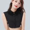 Perfekte Übereinstimmung Elegantes Hemd Abnehmbarer Falscher Kragen Chiffon Halbes Hemd Bluse Top Verstellbare Falsche Kragen Damen Pullover Kleidung Accessoires
