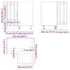 VidaXL Kitchen Corner Cabinet Porto Concrete Grey Engineered Wood 853991