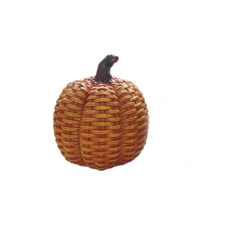 Resin Halloween Pumpkin Ornament Crafts Design Harvest Festival Ornament Pumpkin Decors Halloween оранжевый