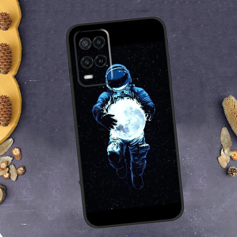 

Space Moon Astronaut Phone Case For Oppo A96 A16 A76 A78 A58 A18 A38 A98 A17 A77 A80 A40 A60 A74 A94 A54 A15 A57S OPPO A60 5G