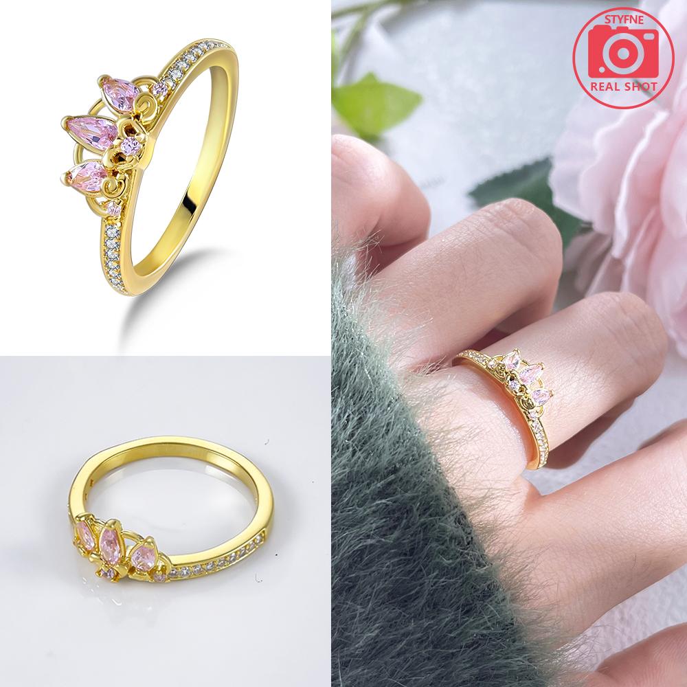 Den svatého Valentýna 925 Sterlingového stříbra Černý & Růžový Srdce Lesklé Zirkonové Prsteny Trendy Prsten pro Ženy Dárek Lásky DIY Jemné Šperky