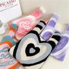 Mini Karo Strick Handtasche Nischen Design Damen Mädchen Tragetasche Handgeknüpft Knoten Handgelenk Tasche Lässig Farbe Umhängetasche Einkaufstaschen