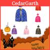 Elegant And Soft Children's Witch Cape With Hat For Halloween Props