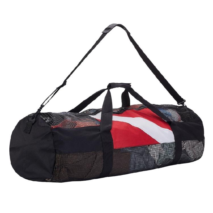 Large Mesh Duffels Bag Scubas Diving Snorkel Tote Water Equipment with Zipper