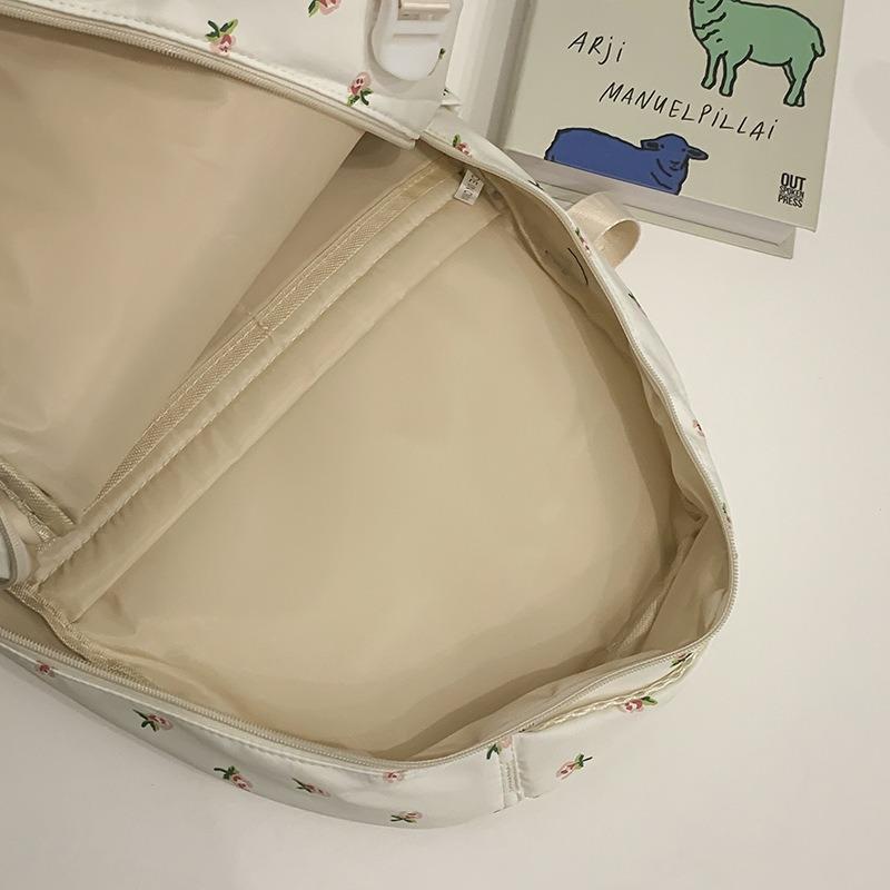 Zaino floreale ins giapponese Fengsen piccolo e fresco stile college borsa da scuola per ragazza zaino da viaggio per studente universitario donna