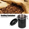 Coffee Bean Container with Exhaust Valve Tea Leaf Storage Canister for Kitchen Use(Silver Spoon 1.8L (Filled 750g Coffee Bean))