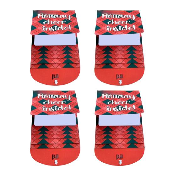 Christmas Gift Card Booklet Handmade Merry Christmas Gift Card Book Pull-out Design DIY Wow Card Holder Keepsake Gift for Holiday Xmas Party