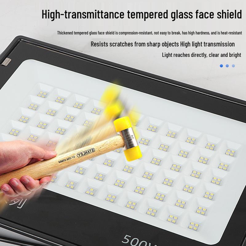 Ultra-Bright High-Power LED Floodlight for Outdoor Stadium and Construction Site Lighting