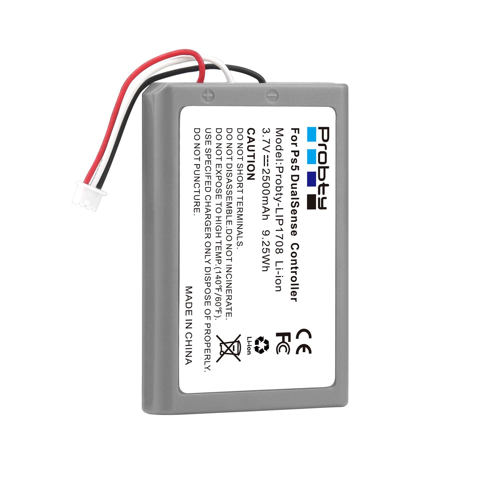 2500mAh LIP1708 Battery For Sony PS5 Controller,Rechargeable Battery For DualSense Game Controller 1 Pc Battery