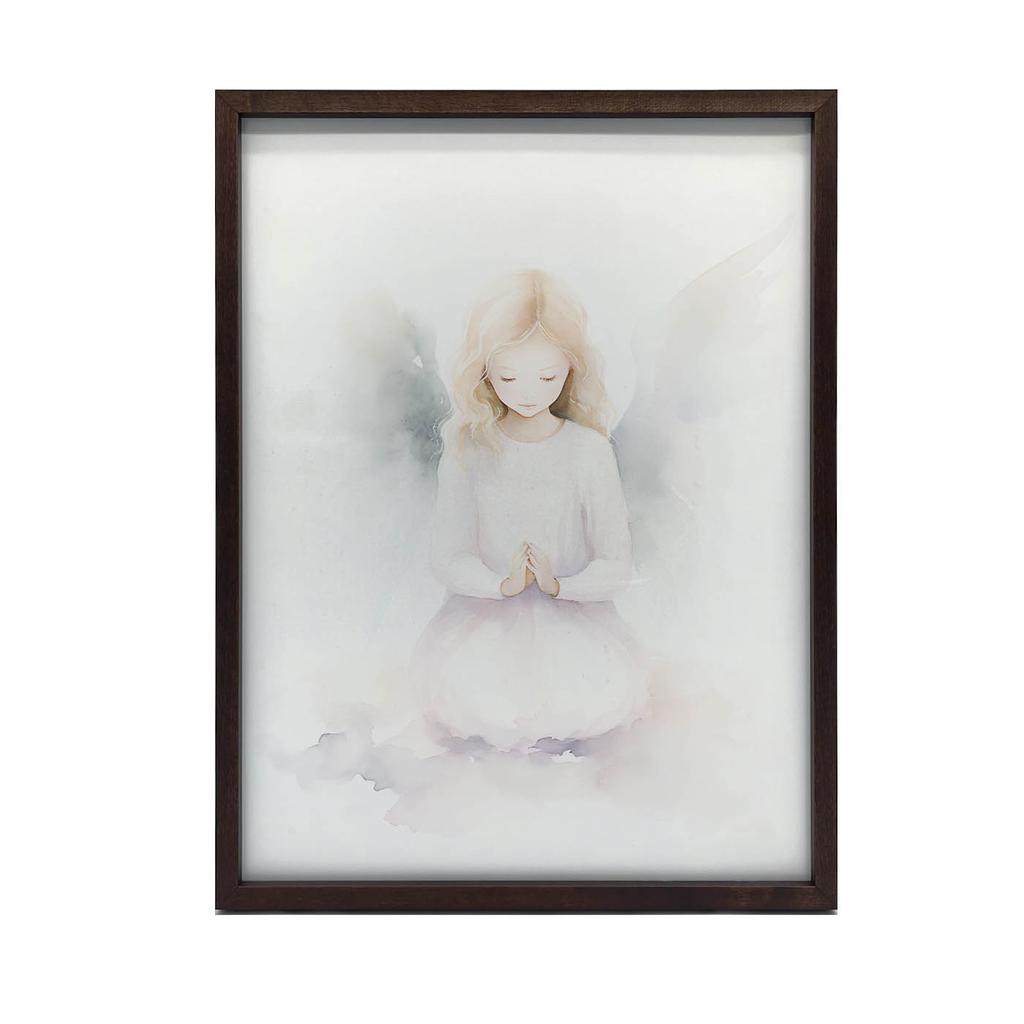 Niebiański Uśmiech Anioła Niebiański Uśmiech Anioła, 40X50 Cm, Rama Aluminiowa Złota, Papier Matowy 230 Gsm