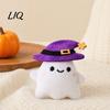 Anxiety Relief Cat Toy Halloween Theme Toy, Soft Ghost Bat Pumpkin Plush Cute Skin-friendly Stuffed Chew for Indoor Cats Boredom Pet
