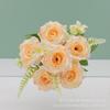 Artificial Rose Bouquet Home Decor Wedding Centerpiece Photography Prop Silk Flower Arrangement In Multiple Colors