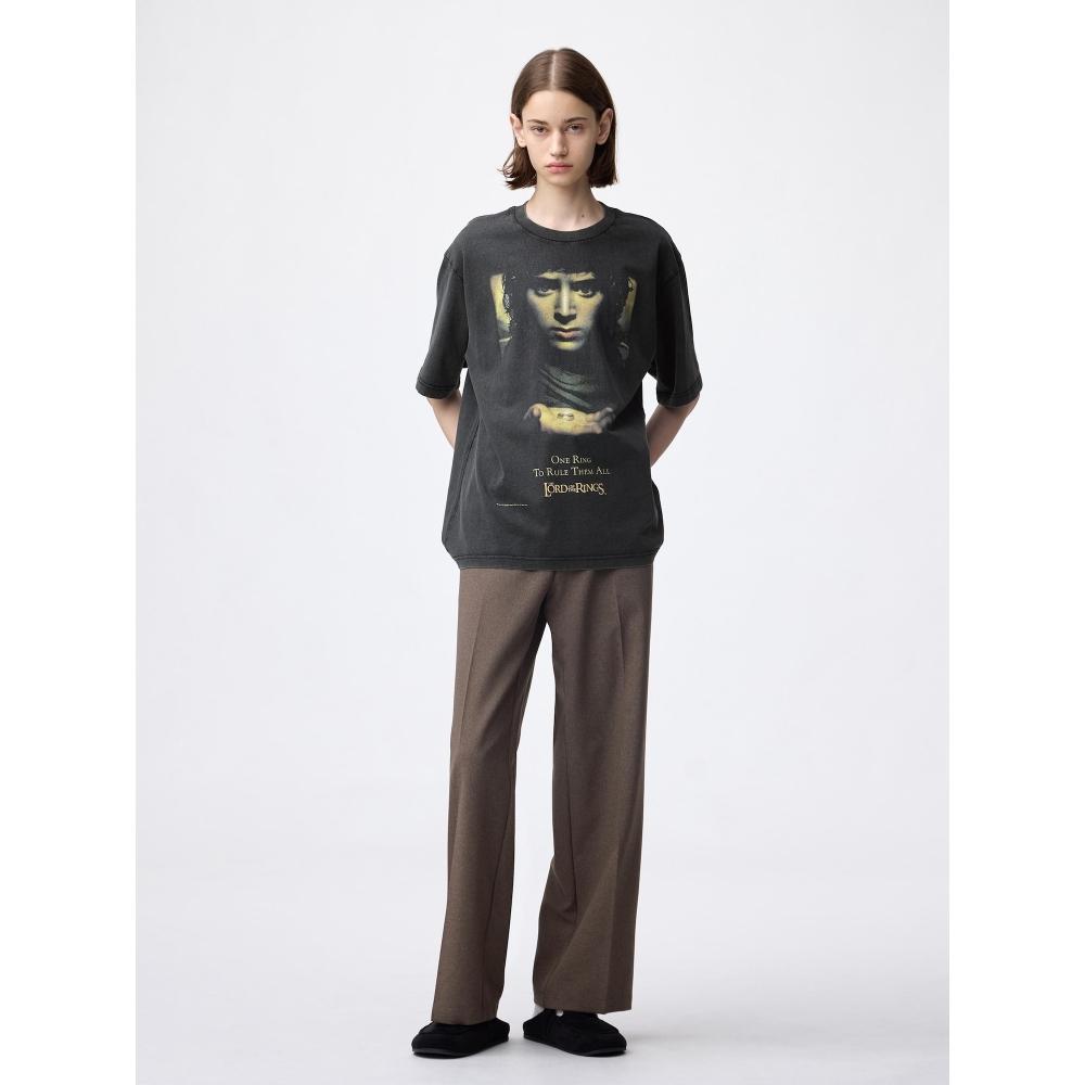 Gu By Uniqlo Washed Graphic T The Lord Of The Rings