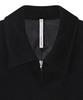 Noirer Alpaca Crop Zip-Up Jacket (Black)