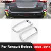 For Renault Koleos 2008-2012 2013 2014 2015 2016 Chrome Car Rear Fog Light Lamp Cover Trim Tail Foglight Bezel Trims Accessories