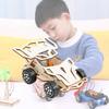 Kids Educational Science Diy Wooden Remote Control Car Model Kit Handmade Assembly Steam Toy