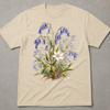 Bluebell Flower Shirt, Forget Me Not Botanical Tee, Woodland Vintage Nature Art, Blue Wildflower Gift for Her, Cottagecore Spring Shirt