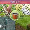 4/6 Inch Landscape Staples 11 Gauge Garden Staples, Galvanized Yard Lawn Stakes U-Shaped Pins Ground Anchors With 50 Gaskets