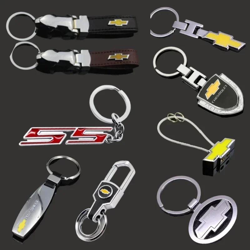 BMPQR1 3D Metal Car Logo Keychain Keyrings for Chevrolet Captiva Aveo Cruze Lacetti Niva Cobalt Optra Lanos Orlando Sail Spark ONIX
