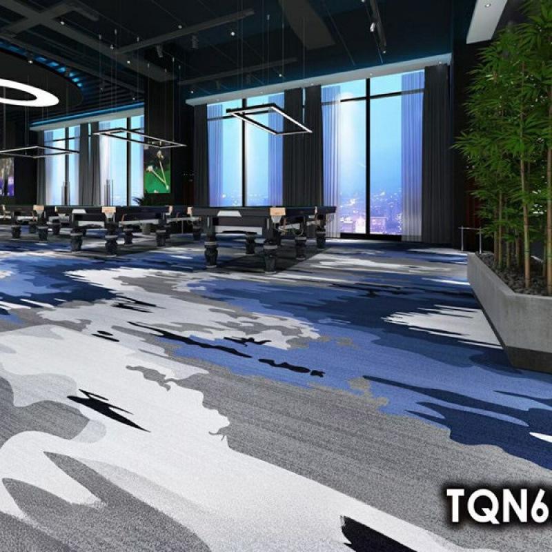Luxury Printed Carpet for Hotel Billiard, Game, and Recreation Rooms – Wall-to-Wall Hallway and Private Room Flooring