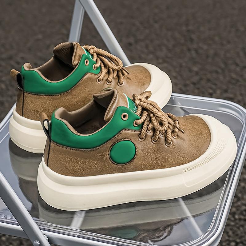 Casual men's shoes platform sneakers shoe color