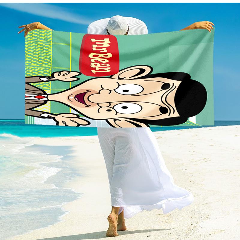 Mr Bean'S Adventures Beach Towel,quick Drying Absorbent Beach Toweloutdoor Sports Swimming Beach Towelsoft And Comfortable