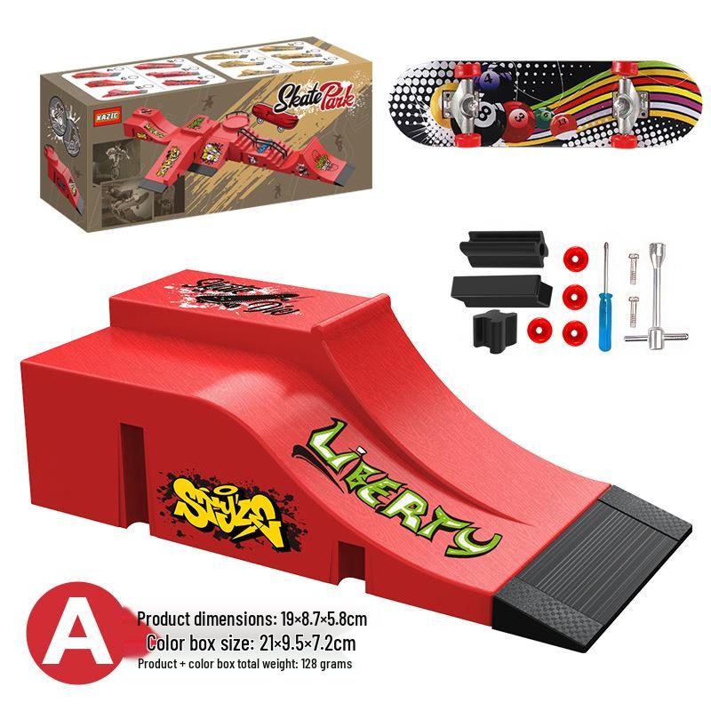 Fingertip Fingerboard Skatepark Set: Creative Scene Props for Kids