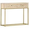 Day and Night - Day and Night Solid Golden Mango Wood Console Table 90x30x75 Cm