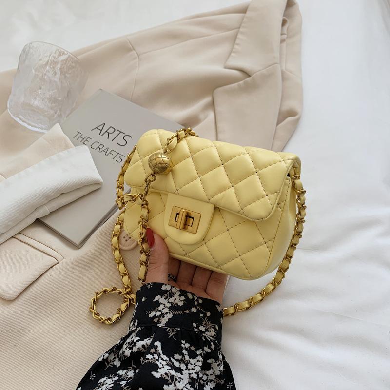 New bag women's 2025 high-end autumn and winter retro versatile women's chain single shoulder crossbody small square bag