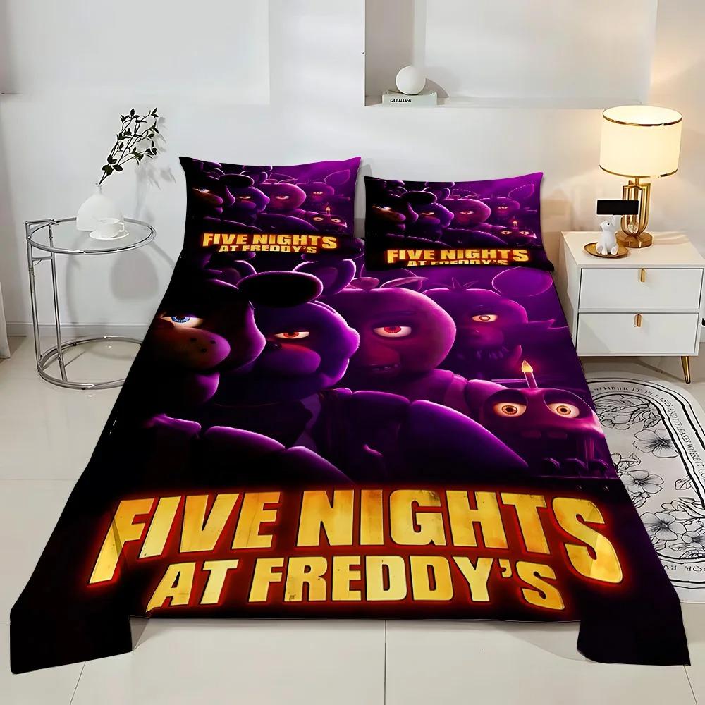 Exquisites 3D Five Freddy Tapeten Anime Druck Bettwäsche Set Bettbezug Steppdecke Bett Jugend Mädchen Jungen Geschenk