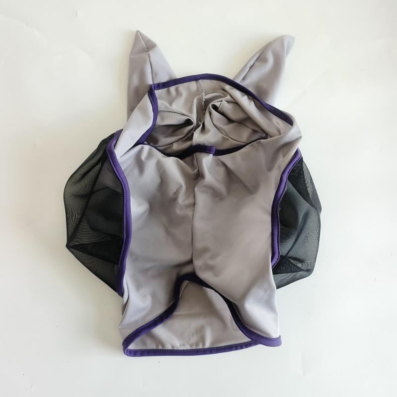 Professional Comfortable Quick Dry Horse Fly Mask Breathable Adjustable Horse Face Cover Outdoor Headgear Easy To Use