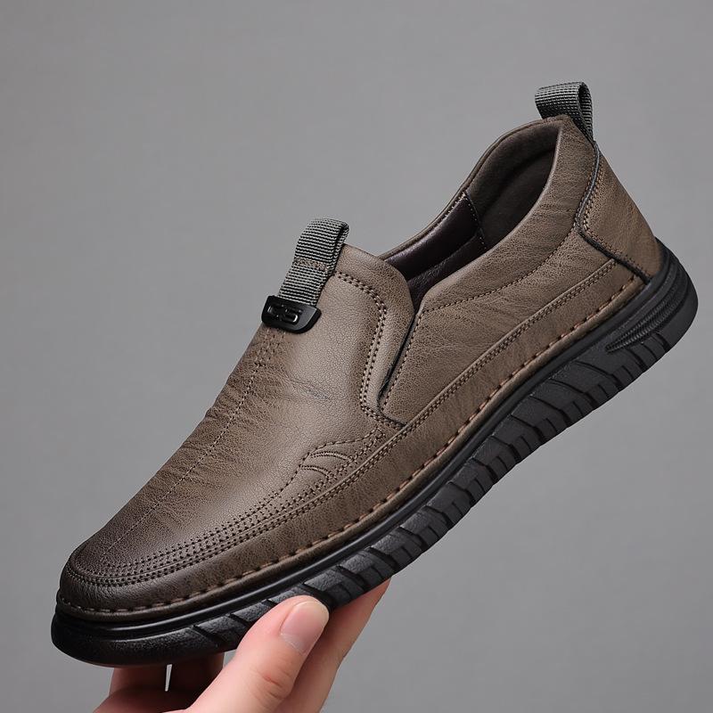 Herren Casual Leder Herrenschuhe Mann Hohe Qualität Mode Weich Klassisch Fahren Rutschfest Flats Sneaker Mokassin Handgefertigt