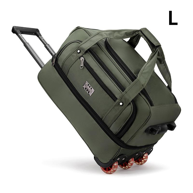 Reisetasche mit Rollen aus Oxford-Stoff, extragroß, faltbar, Reisetasche mit Rollen, Unisex, Reise-Aufbewahrungstasche