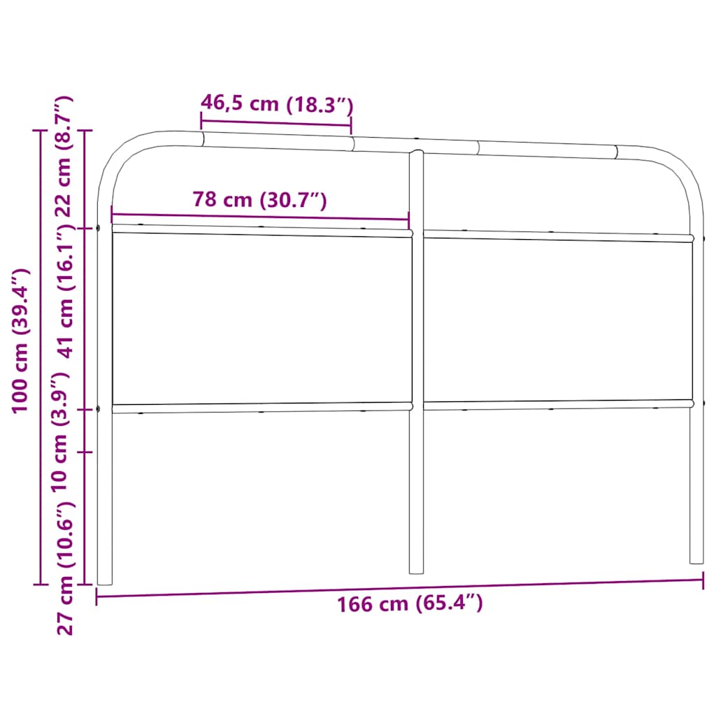 Vidaxl Wezgłowie Do Łóżka, Dąb Sonoma, 160 Cm