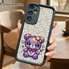 Phone Case: 2D Flat Samsung Galaxy A34 A35 M05 M06 S20 S22 S21 FE Plus 5G Protective Case, Purple Galaxy Teddy Bear, Christmas and Halloween Gift